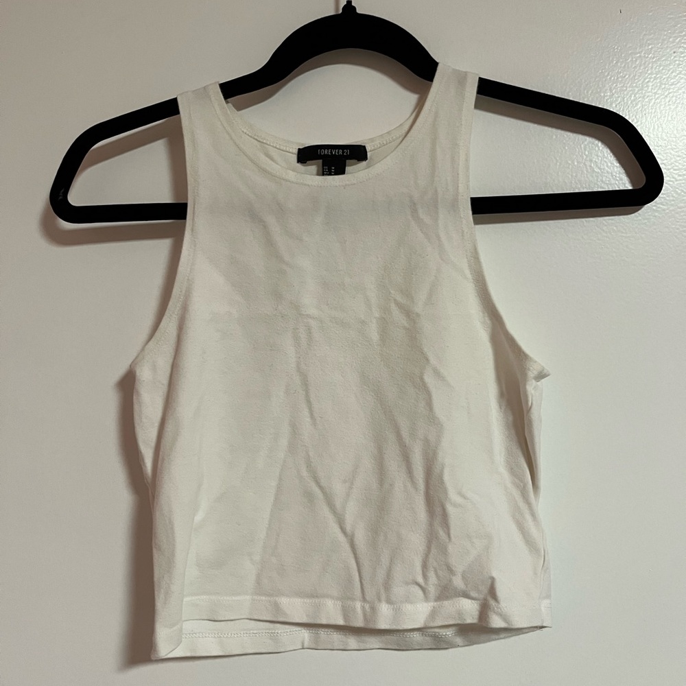 Forever21 White Crop Too